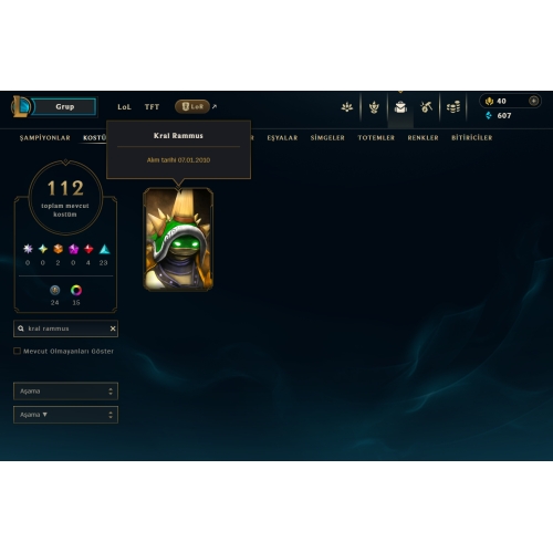  KRAL RAMMUS\LU HESAP